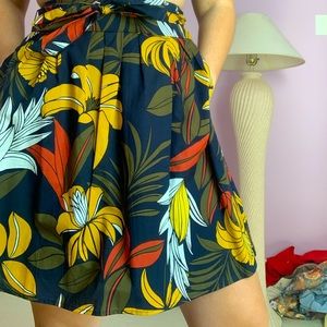 Ann Taylor Tropical Pattern Skirt